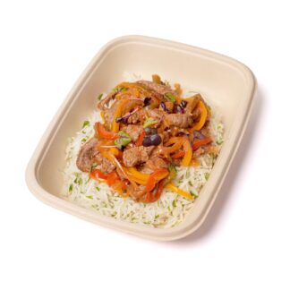 Bell Pepper Beef Rice