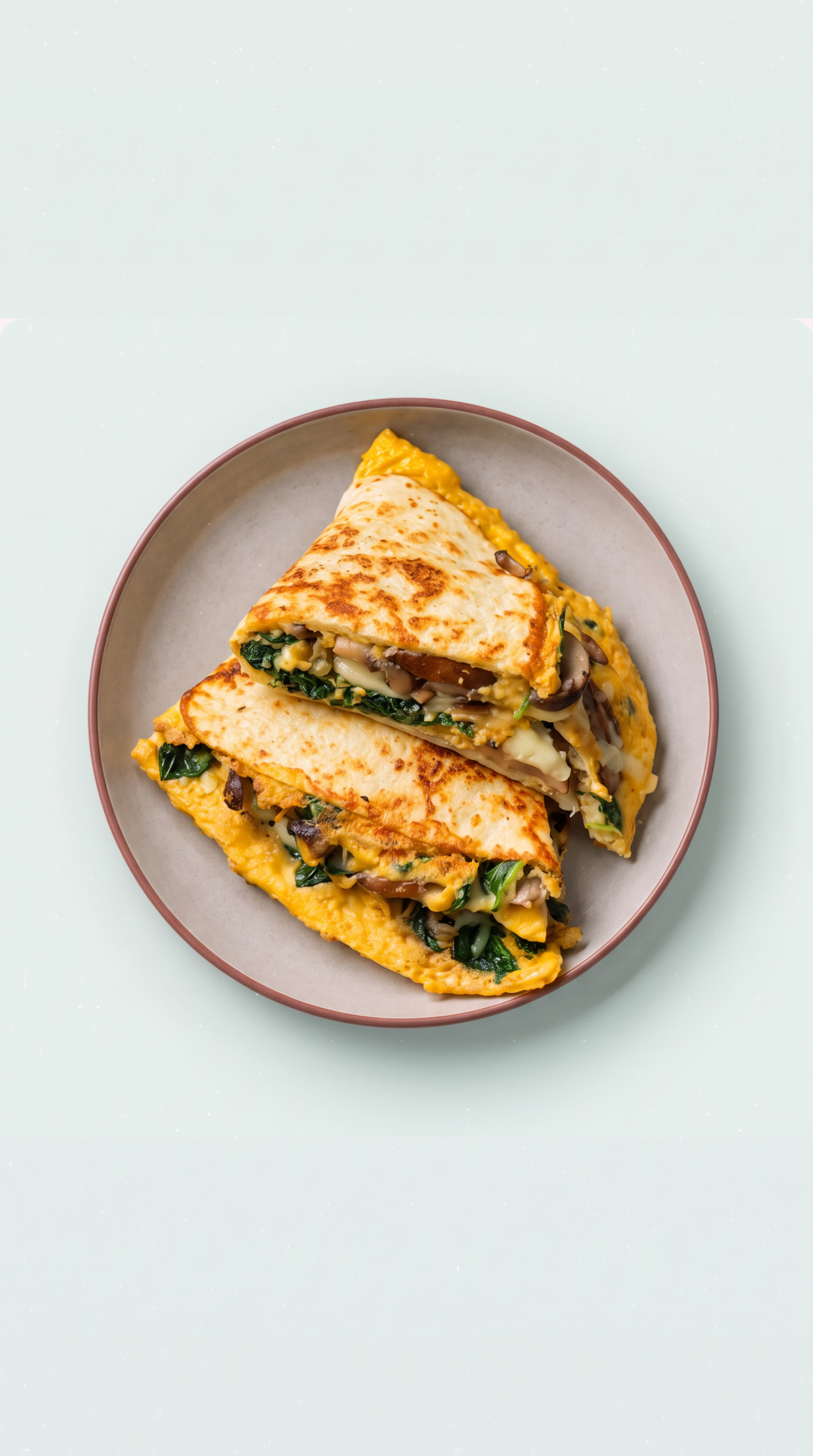 Temporary photo for Egg White Omelette with Spinach