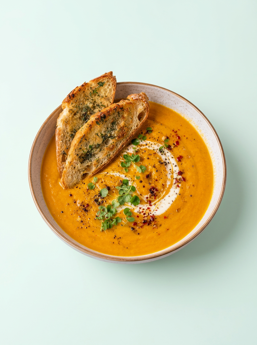 Temporary photo for Pumpkin Soup with Chicken