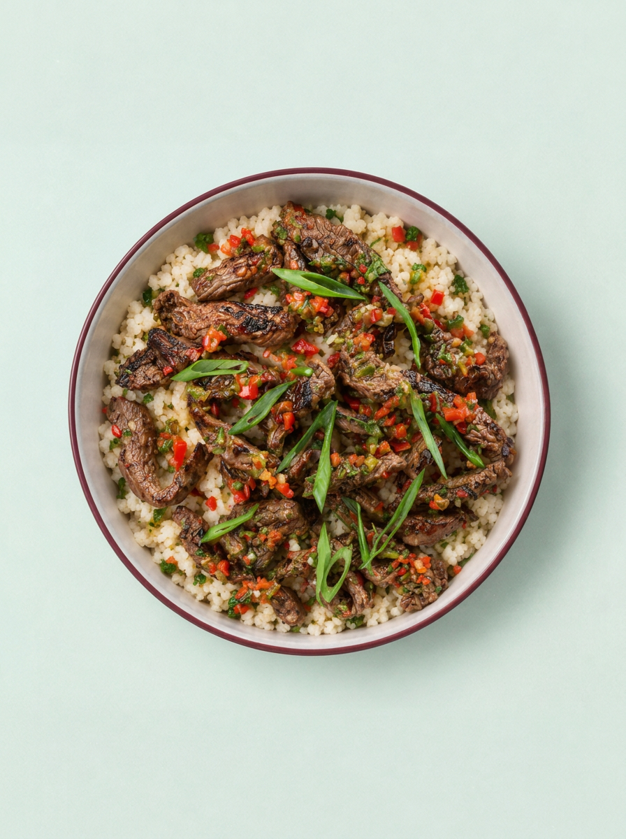 Temporary photo for Spiced Beef with Cauliflower Rice